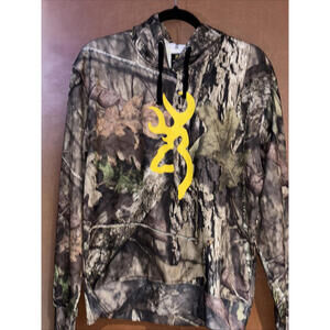 Browning Hoodie Mens Small Camo Performance Sweatshirt‎  Mossy Oak